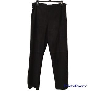 Suede Leather Pants - Fully Lined -Side lace up